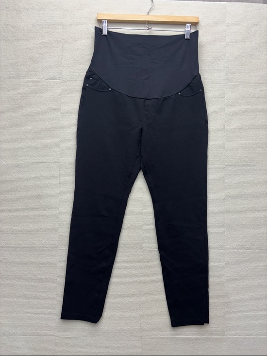Liverpool Pants - Liverpool | Black Maternity Skinny Jeans with Stretch Panel the legging 10 30